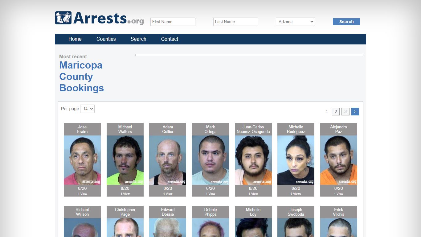 Maricopa County Arrests and Inmate Search